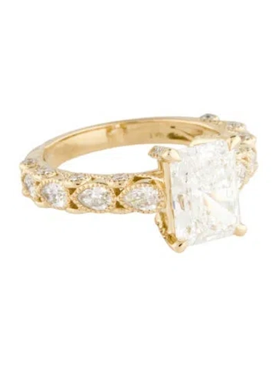 Pre-owned Ring 14k 3.05ct Lab-grown Diamond Cocktail  In Multi