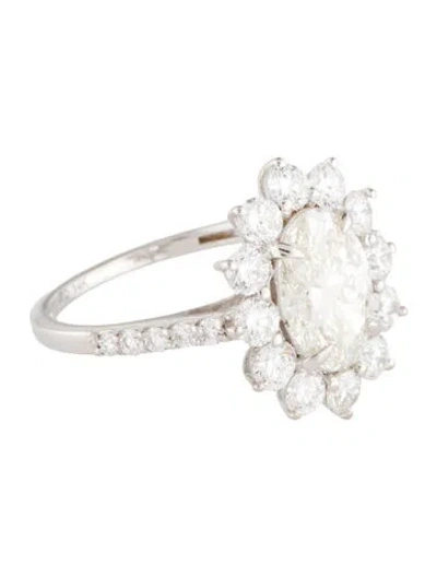 Pre-owned Ring 14k 3.05ctw Lab-grown Diamond Cocktail  In Multi