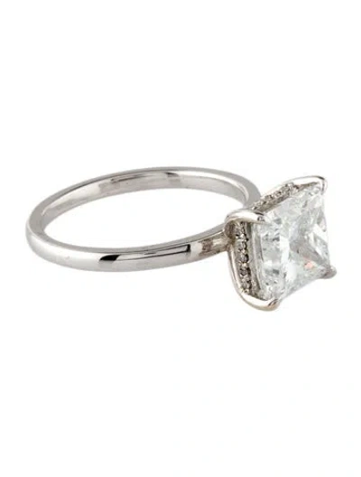 Pre-owned Ring 14k 3.08ctw Lab-grown Diamond Engagement  In Multi
