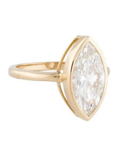 Pre-owned Ring 14k 3.10ct Lab-grown Diamond Cocktail  In Multi