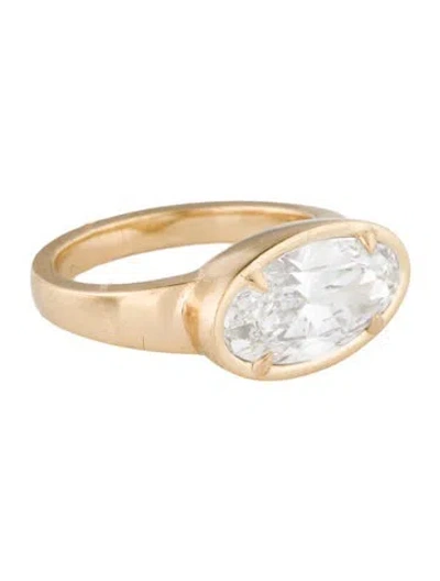 Pre-owned Ring 14k 3.12ct Lab-grown Diamond Cocktail  In Multi