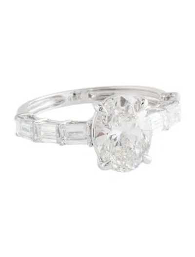 Pre-owned Ring 14k 3.12ctw Lab-grown Diamond Cocktail  In Multicolor