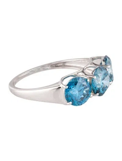 Pre-owned Ring 14k 3.13ctw Lab-grown Diamond Three Stone In Multi