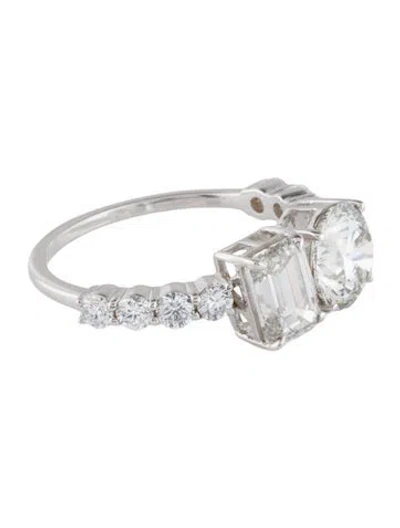 Pre-owned Ring 14k 3.15ctw Lab-grown Diamond Engagement  In Multi