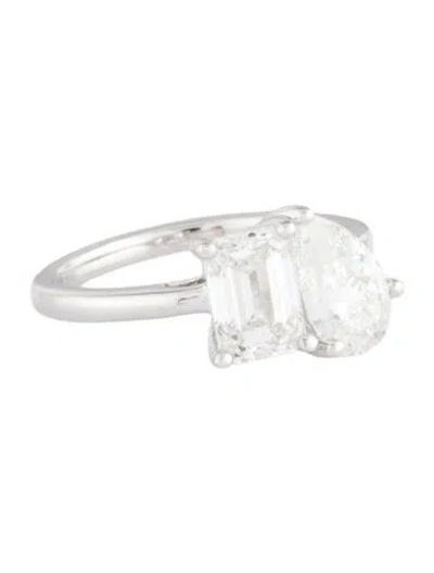Pre-owned Ring 14k 3.19ctw Lab-grown Diamond Cocktail  In Multi