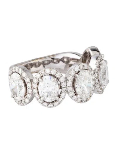 Pre-owned Ring 14k 3.21ctw Diamond Cocktail  In Multicolor