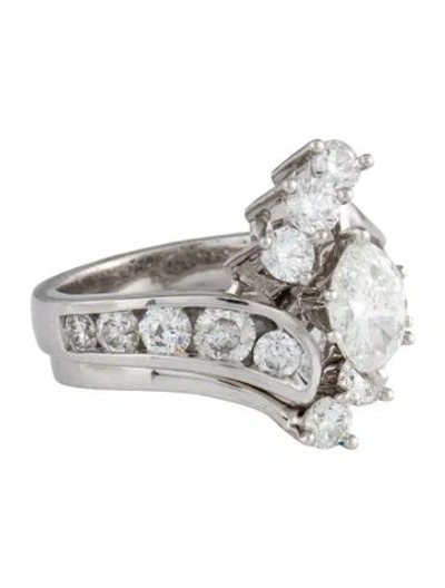 Pre-owned Ring 14k 3.29ctw Diamond Engagement  Set In Multi