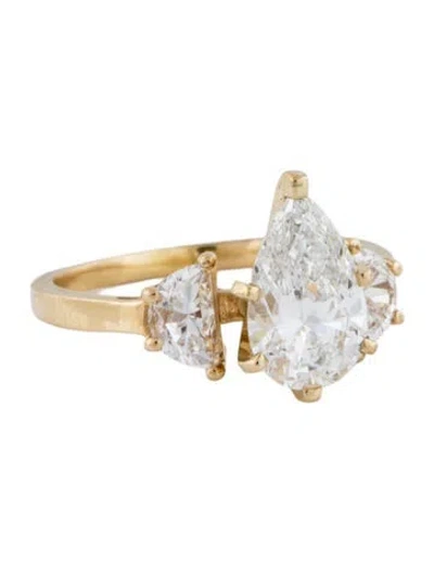 Pre-owned Ring 14k 3.36ctw Lab-grown Diamond Engagement  In Multi