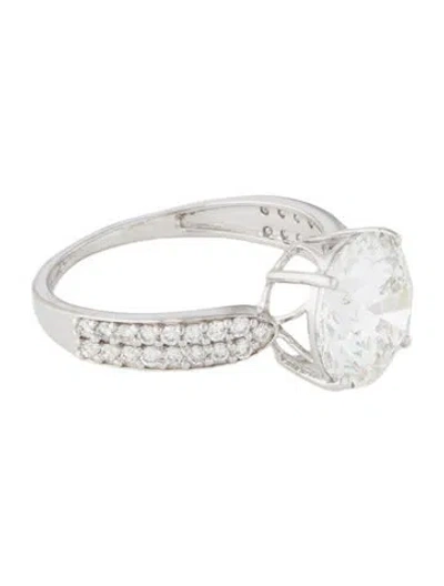 Pre-owned Ring 14k 3.37ct Lab-grown Diamond Engagement In Multi