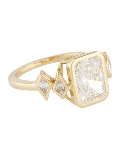 Pre-owned Ring 14k 3.41ctw Lab-grown Diamond Cocktail  In Multi