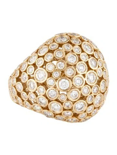 Pre-owned Ring 14k 3.50ctw Diamond Cocktail  In Multicolor
