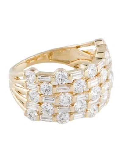 Pre-owned Ring 14k 3.53ctw Lab Grown Diamond Band  In Multi