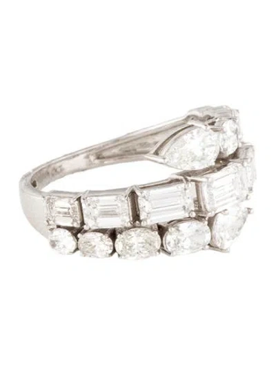 Pre-owned Ring 14k 3.55ctw Lab-grown Diamond Cocktail  In Multi