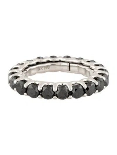 Pre-owned Ring 14k 3.60ctw Diamond Eternity Band  In Multicolor