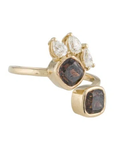 Pre-owned Ring 14k 3.70ctw Diamond Cocktail  In Multi