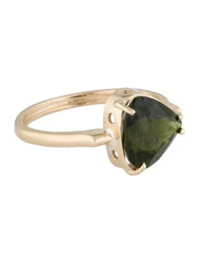 Pre-owned Ring 14k 3.70ctw Tourmaline Cocktail  In Multi