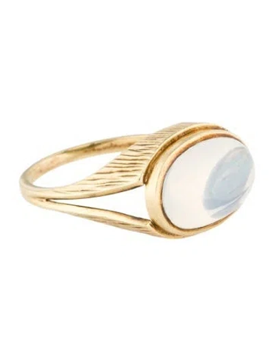 Pre-owned Ring 14k 3.72ctw Quartz Cocktail  In Multi