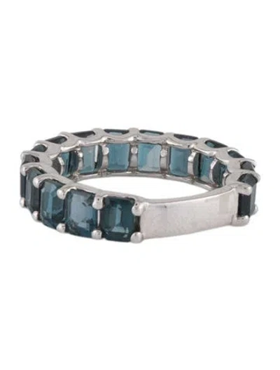 Pre-owned Ring 14k 3.75ctw Topaz Band  In Multi