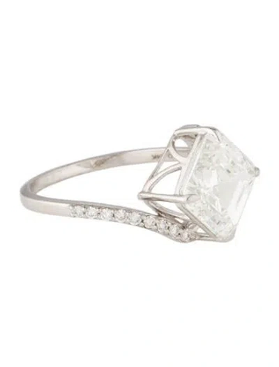 Pre-owned Ring 14k 3.92ct Lab-grown Diamond Engagement In Multi