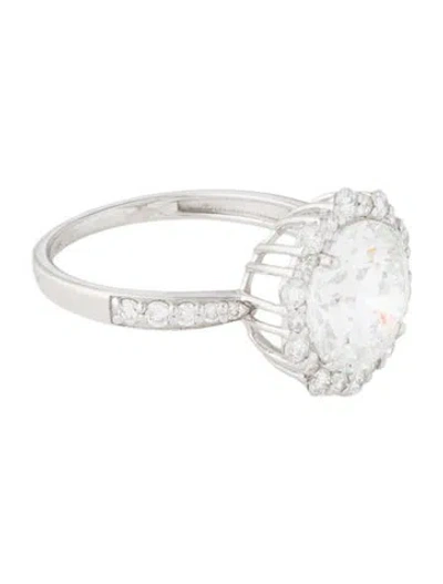 Pre-owned Ring 14k 3.96ctw Lab-grown Diamond Cocktail In Multi
