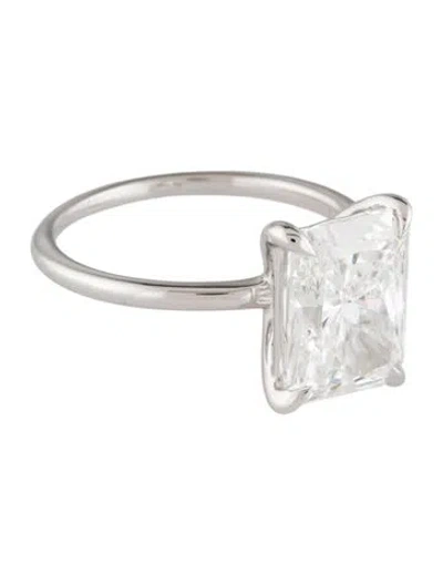 Pre-owned Ring 14k 4.00ct Lab-grown Diamond Solitaire Engagement  In Multi