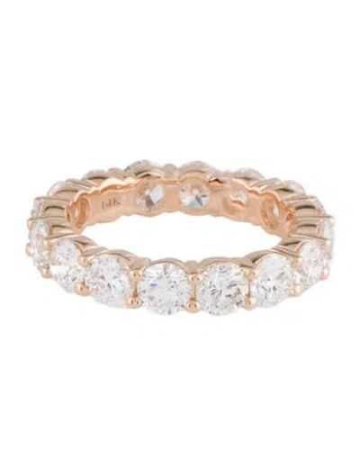 Pre-owned Ring 14k 4.07ctw Lab-grown Diamond Eternity Band In Multi