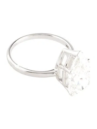 Pre-owned Ring 14k 4.08ct Lab-grown Diamond Engagement  In Multi