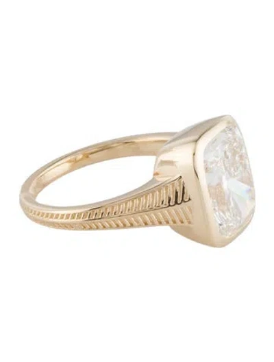 Pre-owned Ring 14k 4.20ct Lab-grown Diamond Cocktail  In Multi