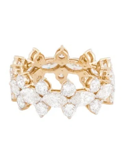 Pre-owned Ring 14k 4.21ctw Lab-grown Diamond Eternity Band In Multi