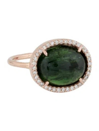 Pre-owned Ring 14k 4.33ct. Tourmaline, Ruby & Diamond  In Multi