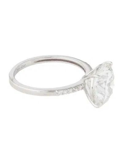 Pre-owned Ring 14k 4.48ct Lab-grown Diamond Engagement In Multi
