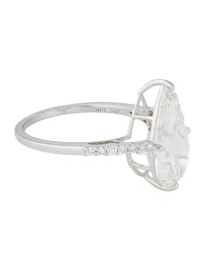 Pre-owned Ring 14k 4.48ct Lab-grown Diamond Engagement In Multi