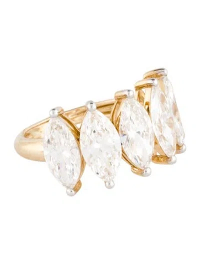 Pre-owned Ring 14k 4.55ctw Lab-grown Diamond Cocktail  In Multi