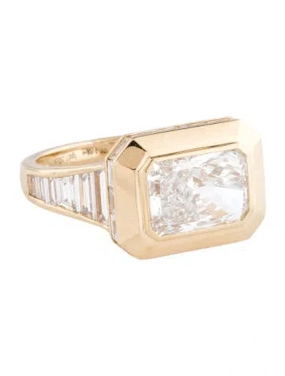 Pre-owned Ring 14k 4.58ctw Lab-grown Diamond Cocktail  In Multi
