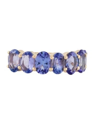 Pre-owned Ring 14k 4.73ctw Tanzanite Cocktail  In Multi