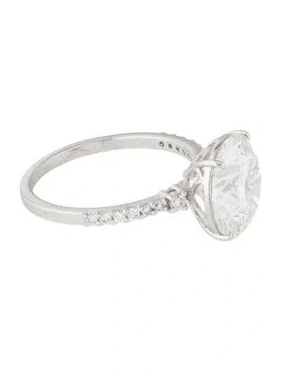 Pre-owned Ring 14k 4.74ct Lab-grown Diamond Engagement In Multi