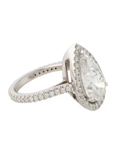 Pre-owned Ring 14k 4.74ct Lab-grown Diamond Engagement  In Multi