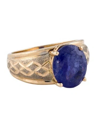 Pre-owned Ring 14k 4.81ctw Tanzanite Cocktail  In Multi