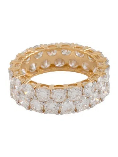 Pre-owned Ring 14k 4.94ctw Lab-grown Diamond Eternity Band  In Multicolor