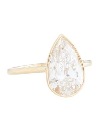 Pre-owned Ring 14k 4.95ct Lab-grown Diamond Engagement  In Multi