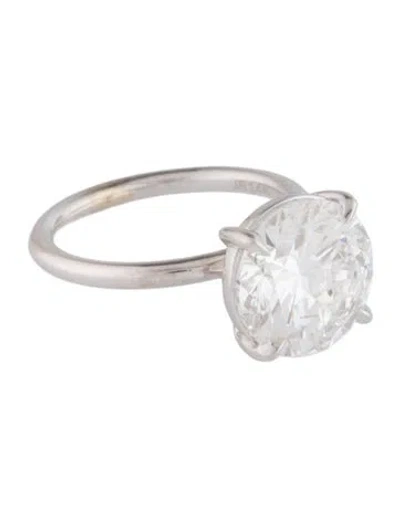 Pre-owned Ring 14k 5.00ct Lab-grown Diamond Engagement  In Multicolor