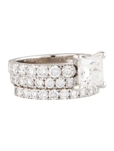 Pre-owned Ring 14k 5.00ctw Lab-grown Diamond Wedding Set In Multi