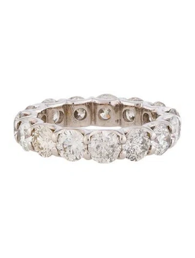 Pre-owned Ring 14k 5.01ctw Diamond Eternity  In Multicolor