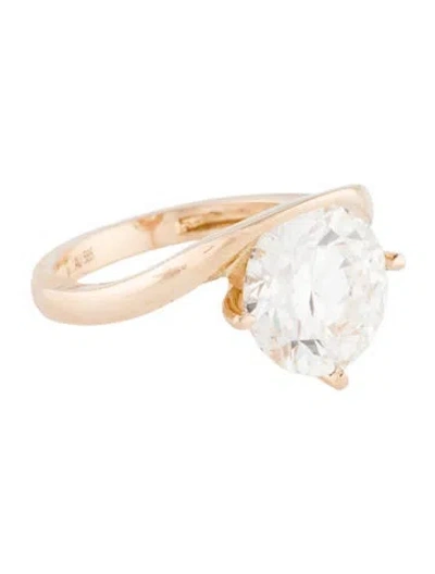 Pre-owned Ring 14k 5.09ct Lab-grown Diamond Cocktail  In Multi