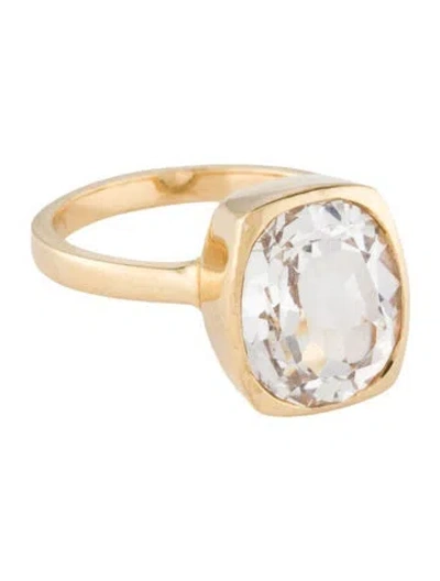 Pre-owned Ring 14k 5.15ctw Topaz Cocktail  In Multi