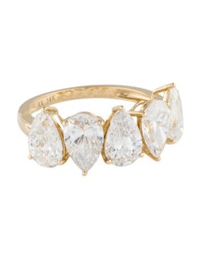 Pre-owned Ring 14k 5.21ctw Lab-grown Diamond Cocktail  In Multi