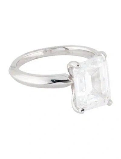 Pre-owned Ring 14k 5.36ctw Lab-grown Diamond Solitaire Engagement  In Multi