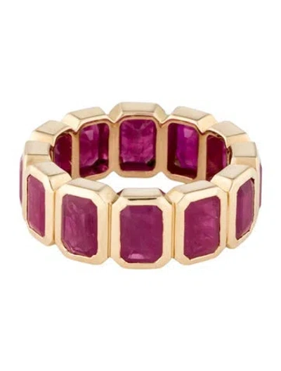Pre-owned Ring 14k 5.40ctw Ruby Eternity Band In Multi