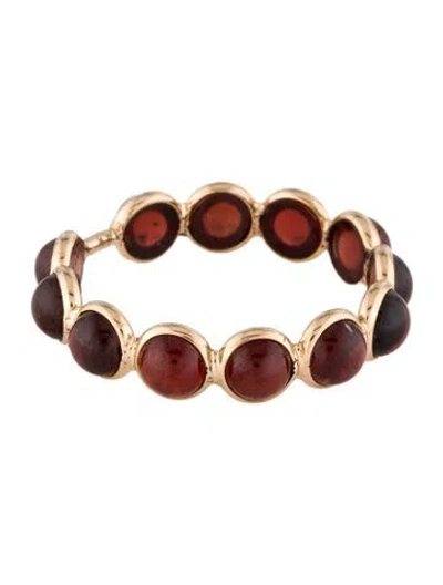 Pre-owned Ring 14k 5.45ctw Garnet Band In Multi