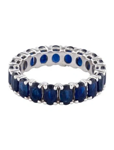 Pre-owned Ring 14k 5.50ctw Sapphire Eternity Band In Multi